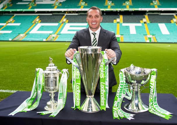 Brendan Rodgers believes he can instruct his Celtic players on the "pitfalls" in defending a treble which were avoided as he led the club to back-to-back clean sweeps between 2016 and 2018. (Pic by Paul Devlin/SNS Group).