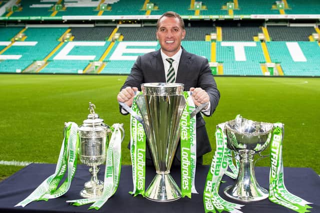 Brendan Rodgers believes he can instruct his Celtic players on the "pitfalls" in defending a treble which were avoided as he led the club to back-to-back clean sweeps between 2016 and 2018. (Pic by Paul Devlin/SNS Group).