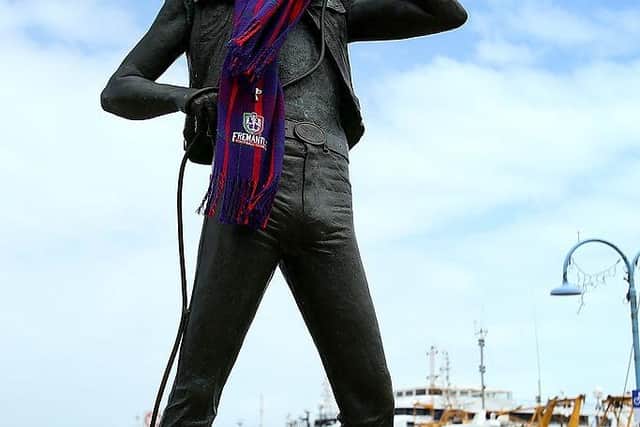 A statue of former AC/DC lead singer Bon Scott already has pride of place in Fremantle. Picture: Paul Kane/Getty