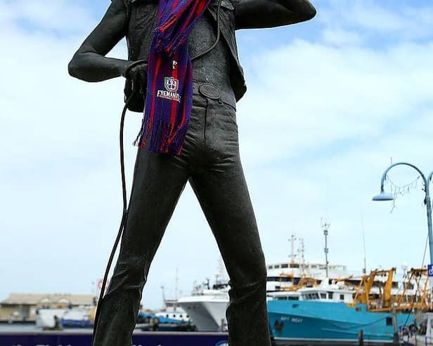A statue of former AC/DC lead singer Bon Scott already has pride of place in Fremantle. Picture: Paul Kane/Getty