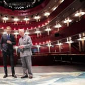 RCS graduate Sam Heughan with patron Prince Charles at its New Athenaeum Theatre. Picture: Robert McFadzean