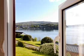 Portree is the capital and only town on Skye Island, the largest island in the Inner Hebrides of Scotland. This photo shows the town from a room nearby. Picture: DYNAMIXX