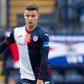 Dylan Tait bid farewell to Raith Rovers after the 0-0 draw with Dunfermline on Sunday (Photo by Bruce White / SNS Group)