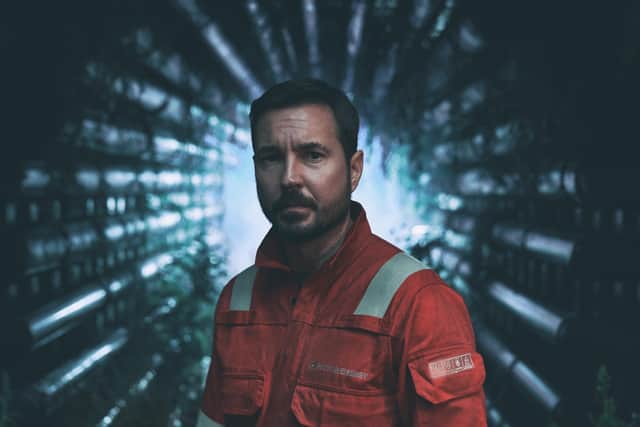 Martin Compston stars as Fulmer in Amazon's thriller The Rig.