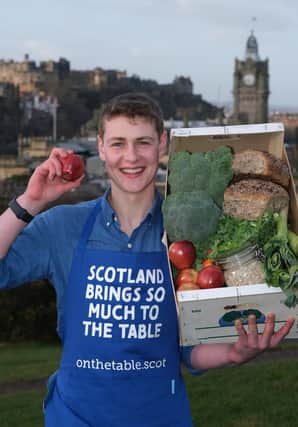 Peter Sawkins: the star of the Great British Bake Off has helped to highlight the benefits of buying fresh, local Scottish produce as part of the campaign
