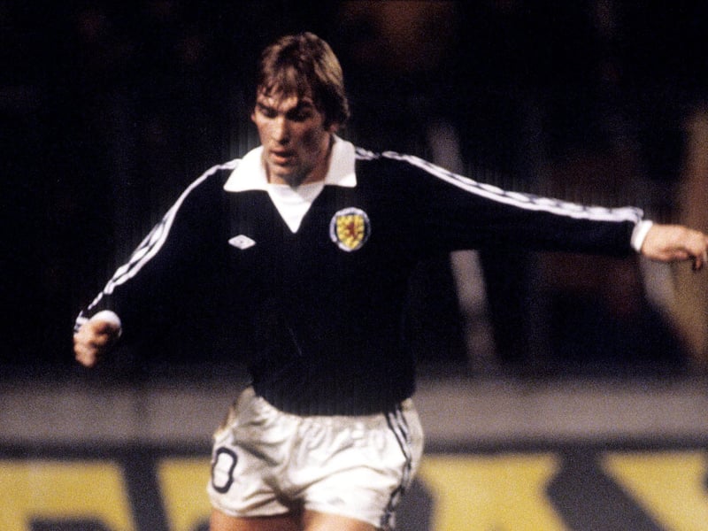 King Kenny. An outrageously gifted forward, there could really only be one name at the top of this list. A real-life Roy of the Rovers for a generation although it was Kenny of Celtic and Liverpool, as well as, of course, Scotland. Whatever the colour of his jersey, he excelled. Turned many youngsters on to football through his brilliance and the sheer joy that radiated from him as he played the game and celebrated goals, very few of which seemed to be ordinary ones. One thinks of his header against Wales in the World Cup qualifying crunch match against Wales in 1977 at Anfield, a strike v Belgium from an impossibly tight angle in 1982 and a thrilling effort into the top corner in a famous 3-1 victory over Spain at Hampden in 1984 that equalled Denis Law’s record total of 30 international goals. Pulled out of the Scotland squad for Mexico ’86 due to injury but played at 1974, 1978 and 1982, scorning in the latter two against the Netherlands and New Zealand. Even German legend Franz Beckenbauer paid homage on the occasion of his 100th cap against Romania, presenting Dalglish with a trophy on the pitch at Hampden. He eventually reached a record 102 caps while remaining joint top with Law on goals scored.