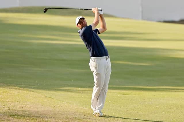 Pictured in action during the recent WGC-Dell Technologies Match Play at Austin Country Club in Texas, Scottie Scheffler's foot movement at impact has become a big talking point in the game but it's not stopped him from winning six times in just over a year. Picture: Mike Mulholland/Getty Images.