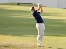 Pictured in action during the recent WGC-Dell Technologies Match Play at Austin Country Club in Texas, Scottie Scheffler's foot movement at impact has become a big talking point in the game but it's not stopped him from winning six times in just over a year. Picture: Mike Mulholland/Getty Images.