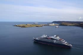 Cruise ships will be able to come ashore at Stornoway Port for the first time with the opening of the £49 deep water terminal next summer, with around 60,000 passengers expected to arrive every year. PIC: Stornoway Port Authority.