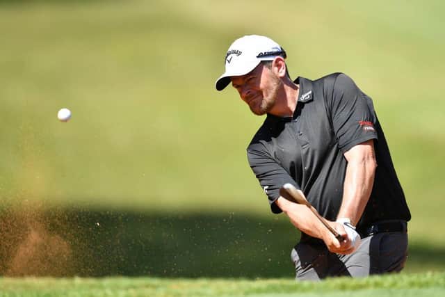 David Drysdale plays from a bunker on the 12th hole during the third round of the Kenya Savannah Classic at Karen Country Club in Nairobi. Picture: Stuart Franklin/Getty Images.