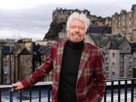 Sir Richard Branson in Edinburgh. Picture: PA