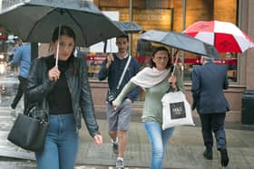 The changeable weather is likely to have had an impact on shopping patterns.
