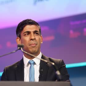 Prime Minister Rishi Sunak speaking at London Technology Week at the QEII Centre in central London. Picture: Ian Vogler/Daily Mirror/PA Wire