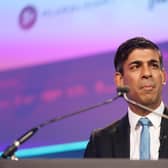 Prime Minister Rishi Sunak speaking at London Technology Week at the QEII Centre in central London. Picture: Ian Vogler/Daily Mirror/PA Wire