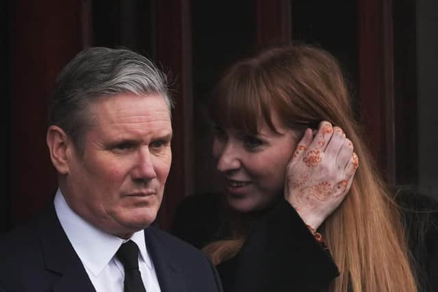 Sir Keir Starmer, leader of the Labour Party, alongside Angela Rayner, Labour MP and shadow deputy prime minister. Picture: Christopher Furlong/Getty Images