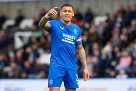 James Tavernier playing the captain's role in Rangers' win over St Mirren on Sunday  (Photo by Alan Harvey / SNS Group)