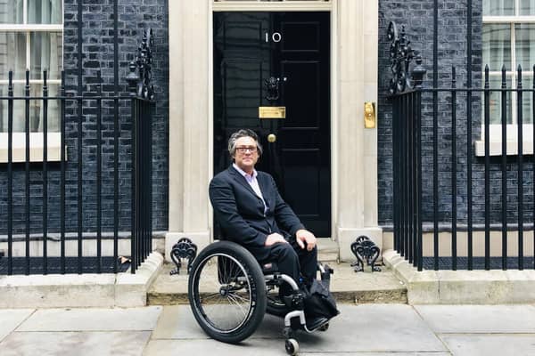 Grant Logan visiting 10 Downing Street to meet with The Chief Disability Advisor to the PM