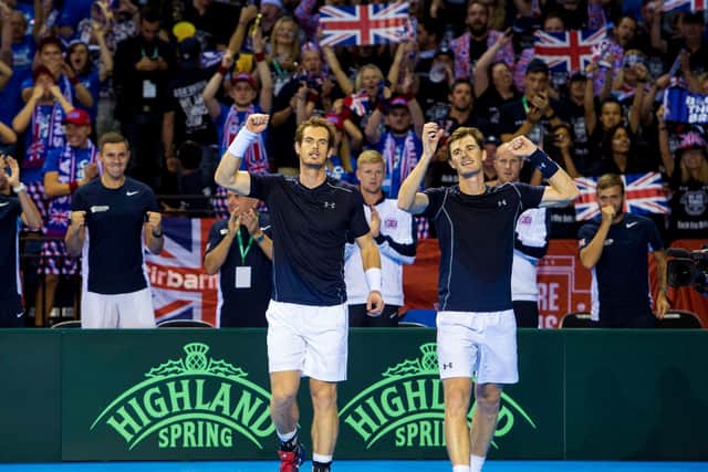 Andy Murray (left) and Jamie Murray have enjoyed memorable doubles victories in Scotland while representing Team GB. In December, they want to serve up a win for their home nation.