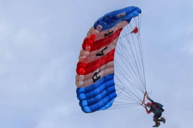 The RAF Falcons dropped in on the Scottish Week action.