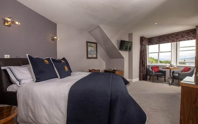 One of the 22 individually-decorated rooms at Duisdale. Pic: John Paul Photography