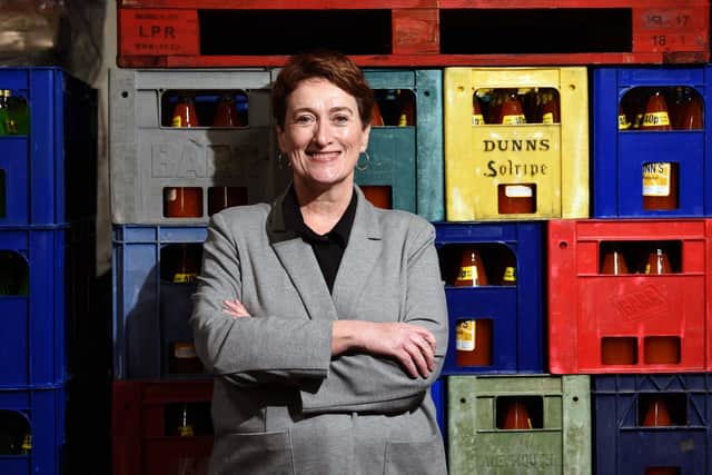 'I am always aware of who has gone before me and who may come after,' says Ms Dunn of leading a family firm (pictured at Dunns' HQ in Blantyre). Picture: John Devlin.