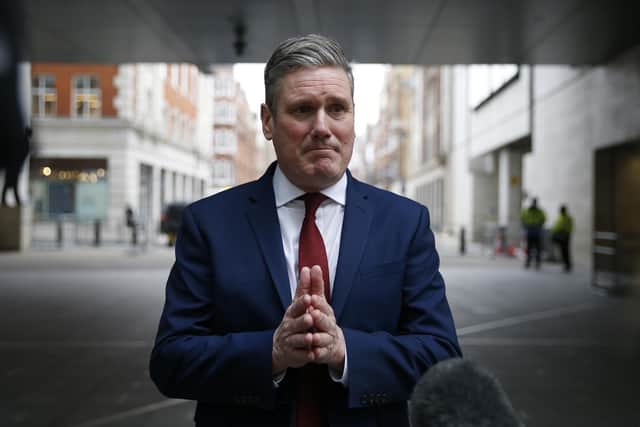 Labour leader Keir Starmer's profile is so low it's verging on invisible (Picture: Hollie Adams/Getty Images)