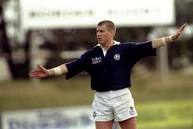 Former Scotland player Craig Chalmers has been diagnosed with prostate cancer. Pic: Jamie McDonald /Allsport