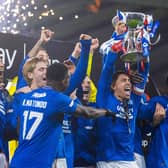 Rangers celebrate winning the League Cup against Aberdeen on Sunday. Now Celtic are in their sights.   (Photo by Craig Williamson / SNS Group)