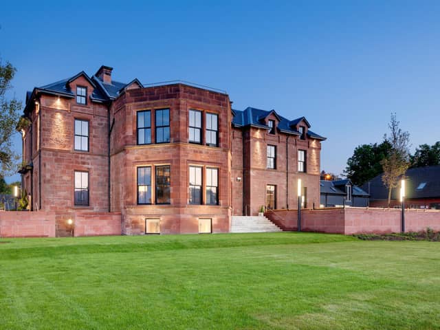 The distinctive red sandstone Douglas Hotel main building on Arran offers 21 bedrooms, along with a 50-cover restaurant, a bar and a large outdoor terrace.