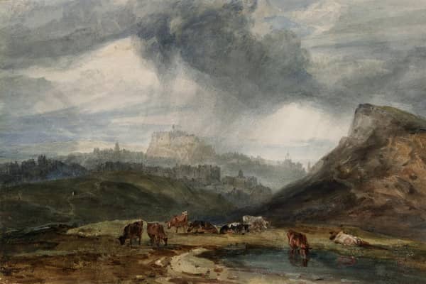 Edinburgh from below Arthur’s Seat, 1801, by JMW Turner at the RSA