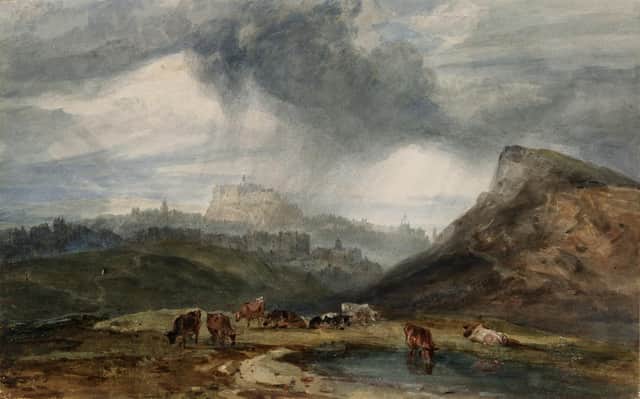 Edinburgh from below Arthur’s Seat, 1801, by JMW Turner at the RSA