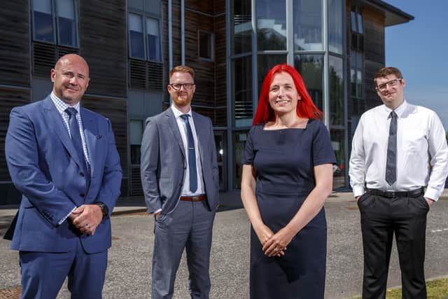 Bancon’s new directors: Derek Wann, Peter Barron, Senga Buntrock and Ray Turner. Picture: Ross Johnston/Newsline Media