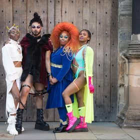 Divine Tasinda, Rhys Hollis, Andrea Baker and Kheanna Walker have collaborated on the new touring film exhibition OMOS. Picture: Washington Gwande