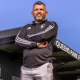 Queen's Park manager Callum Davidson at Lesser Hampden for the William Hill SPFL season launch. Pic:Andy Barr