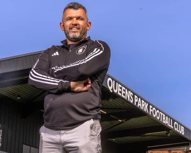 Queen's Park manager Callum Davidson at Lesser Hampden for the William Hill SPFL season launch. Pic:Andy Barr