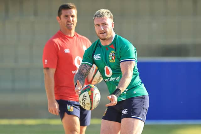 Stuart Hogg is a doubt for the Lions' match against the Sharks due to a dead leg. Picture: David Rogers/AFP via Getty Images