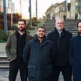 The senior leadership team at Glasgow-headquartered Phlo Technologies.