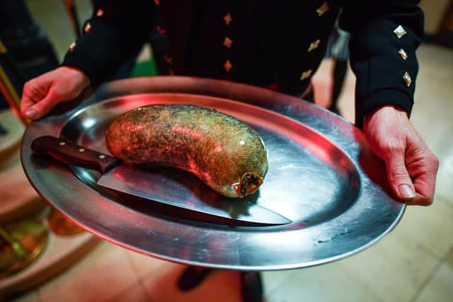 Haggis is usually served at the annual celebration of the Scottish poet Robert Burns, whose most famous work includes Address to a Haggis (Picture Jeff J Mitchell/Getty Images)