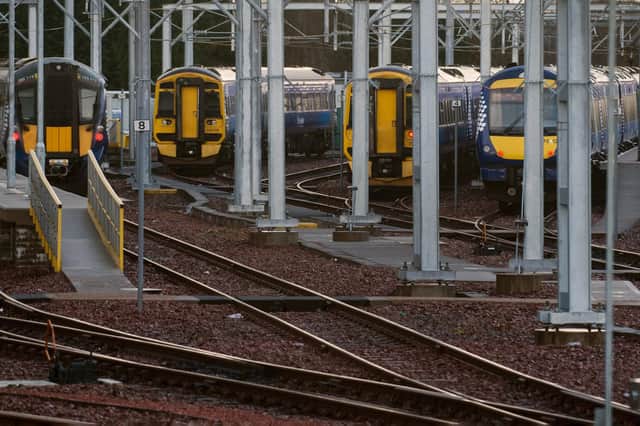 ScotRail is expected to reduced services from 80 to around 65 per cent of normal from next month. Picture: John Devlin
