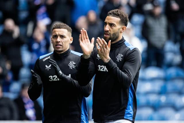 James Tavernier (left) and Connor Goldson are reported targets for Saudi side Al-Ettifaq, managed by former Rangers boss Steven Gerrard. (Photo by Alan Harvey / SNS Group)