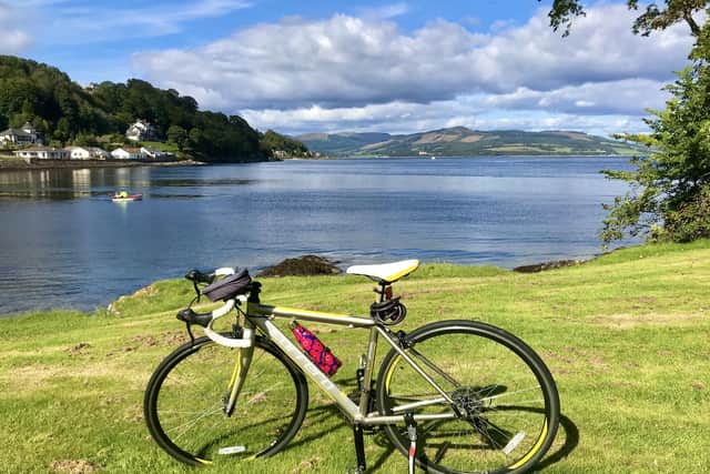 Bute offers multiple opportunities for outdoor activities including cycling. Pic: J Mitchell