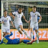 Ryan Porteous made his Scotland debut in the 0-0 draw with Ukraine. (Photo by Adam Nurkiewicz/Getty Images)