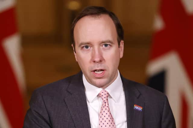 Matt Hancock was forced to resign as health secretary.
