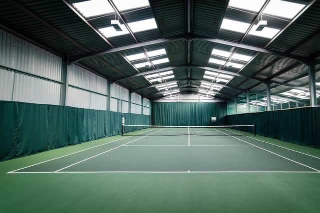 As well as indoor and outdoor tennis courts, the resort has a swimming pool, football pitch, lawn games, a children's play area and an indoor games hub, housing a gym and snooker table. Pic: Kevin S Kirk