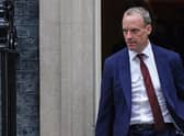 Foreign Secretary Dominic Raab was demoted in the reshuffle.