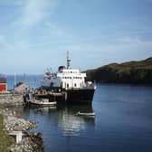 The MV Hebrides at Tarbert on the Isle of Harris, which was pulled from service last week leaving ferry crossings in chaos. PIC: Colin Park/geograph.org.