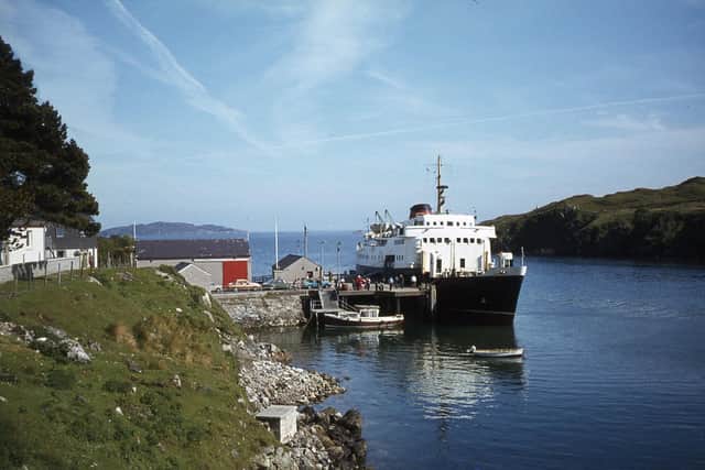 The MV Hebrides at Tarbert on the Isle of Harris, which was pulled from service last week leaving ferry crossings in chaos. PIC: Colin Park/geograph.org.