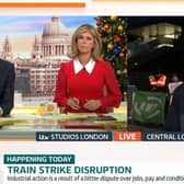 Mick Lynch clashed with Richard Madeley over Christmas rail strikes