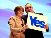 Yes, they were friends - then First Minister Alex Salmond and Deputy Nicola Sturgeon in 2012 (Picture: Ian MacNicol/Getty Images)