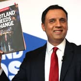 Anas Sarwar unveiling Scottish Labour's manifesto in Edinburgh